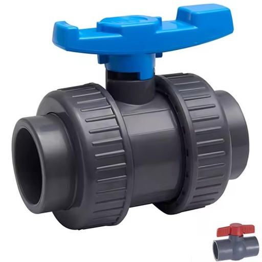 ANSI Factory High Quality Water Treatment Cpvc Pvc Plastic Double Union Ball Valve