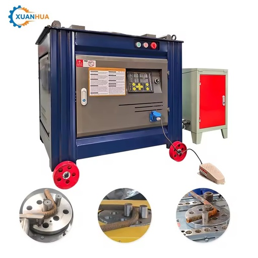 Automatic Carbon Steel Round Rod Bar Stirrup Bender Rebar Reinforcement Bending Machine 6-40mm Capacity 3kw Motor