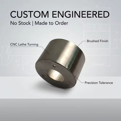 Custom CNC Turning Service Precision Stainless Steel Machined Cylinder Bushing Sleeve Shaft Coupling Collar