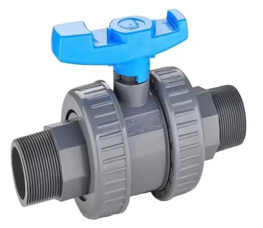PVC VALVE Swimming Pool Plastic Double Union Irrigation Valve 1/2 Pvc Ball Valve Male Thread
