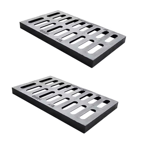Customized Ductile Iron Rectangular Manhole Cover Grille EN124 Standard Black Bitume/Epoxy Coated Brand for Road Sewage