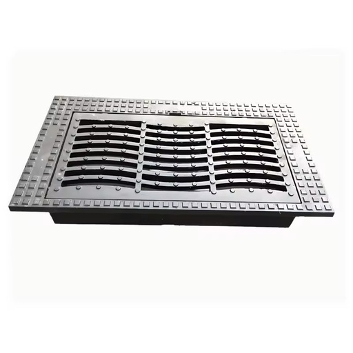 Factory Direct Ductile Iron Rainwater Grate Drain Cover Model C250 Black EN124 Standard Flexible Road Application Ditch
