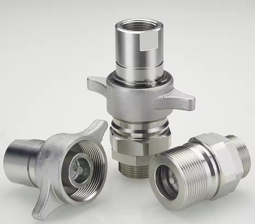 Threaded Hydraulic Quick Coupling Carbon Steel Wing-nut for Threaded Connections in the Oil and Gas Industry