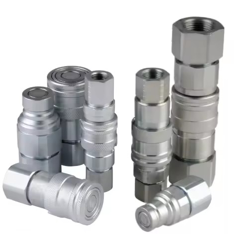 (ISO16028) Flat Face Steel/Stainless Steel Quick Hydraulic Fluid Coupling Hydraulic Release Quick Coupling