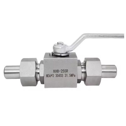 304 Stainless Steel Union Butt Welded Ball Valve High Pressure Hydraulic Control External Thread Manual Power for Water-OEM