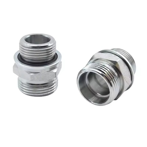 High-Pressure 1CG/1DG Hydraulic Male Thread Transition Joint Oil Pipe BSP Union Fitting With O-ring Sealing British Adapter