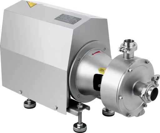 2.2KW Single Stage Emulsifier Pump Stainless Steel 316L Horizontal High Shear Mixer & OEM Vacuum Pump Tri Clamp Homogenizer