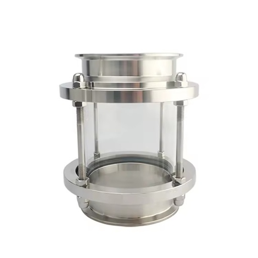 Stainless Steel SS304 Triclamp Sight Glass with Protective Sleeve