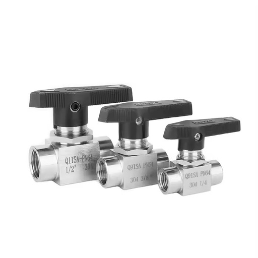 Mini Ball Valve 1/8 1/4 3/8 1/2 Inch Female Thread Ball Valve Flow Control Q11SA SS 304 Stainless Steel Panel Mounted Ball Valve
