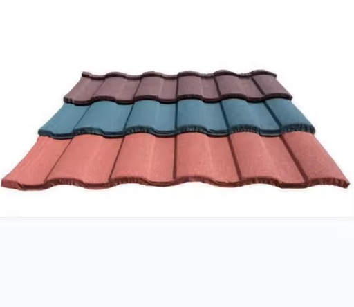 New type aluminum zinc roof tile 0.4mm thickness color stone metal tile