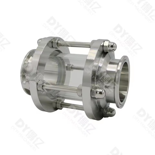 SMS 3A Stainless Steel Hygienic Sight Glass Polished Surface Machined 50mm 30mm Pipe Fittings Forged Cast Head Butt Weld
