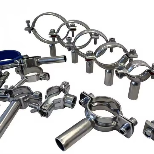 Sanitary Stainless Steel 304 316L Pipe Clamp Tube Support Bracket Pipe Holder for Food Pharmaceutical Industry