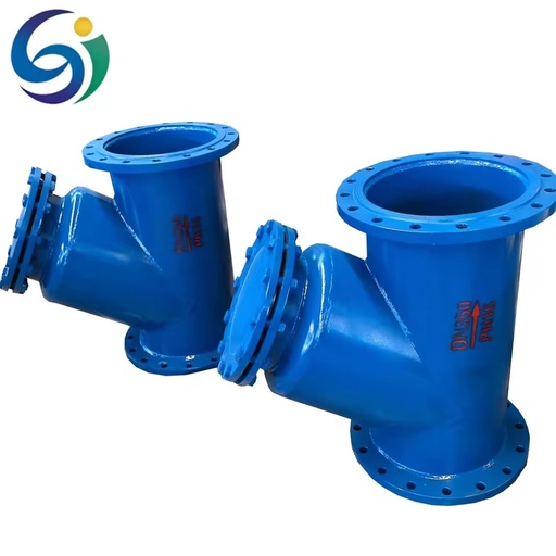 Industrial Grade Welded Y Strainer PN16/150LB Flange Stop Filter for Water Manual Operation 1 in Port Size