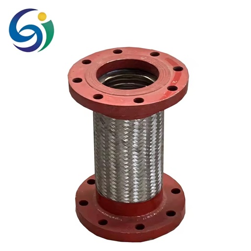 High Temperature Resistant Low Pressure Steam Metal Hose | 304 Stainless Steel Flanged Corrugated Pipe Painting for Water Supply