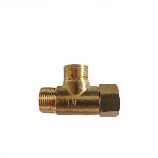 ADD-A-Tee 3/8"X3/8"X3/8" Forged Brass Compression Fittings with Hexagon Head for Tubing