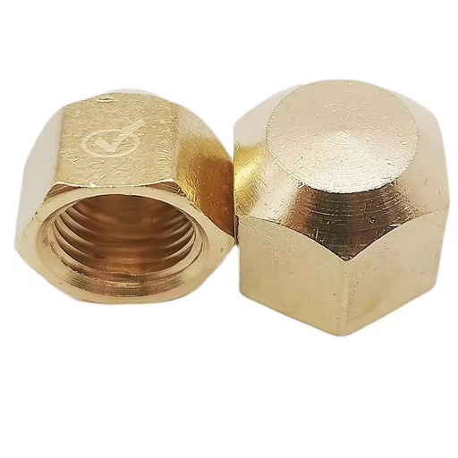 High Quality Lead-Free Brass Flare Cap for Pipelines High Pressure Durable Pipe Fittings for Efficient Connections