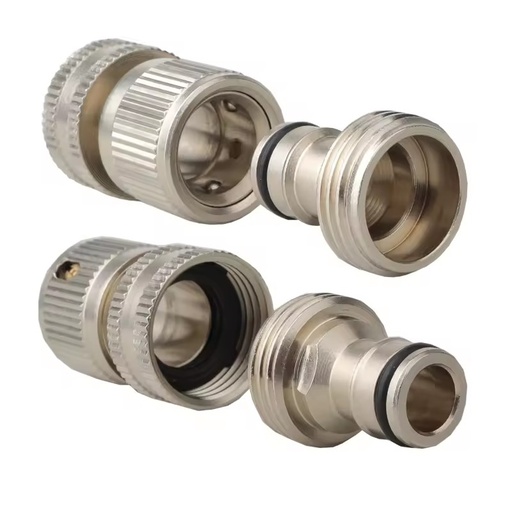 YOD Custom Multi Material Step Connector Garden Hose Quick Fitting with Brass Male Adapter for Irrigation Agricultural Use