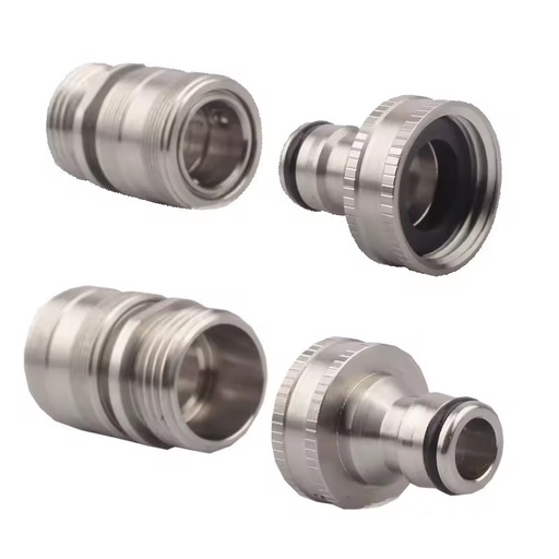 YOD Stainless Steel High Pressure Leak-Free Coupler Water Filter Fitting Faucet Irrigation Garden Hose Connector Quick Connect