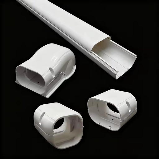 PVC Slim Duct AC Systems Air Conditioner Decorative Pipe Lineset Ductless HVAC Outdoor Mini Split Line Set Cover Kit Accessories