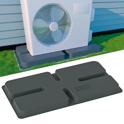 HVAC PP Heat Pump Heavy Duty Anti Vibration Stand Base Outdoor Mini Split Mount18*38 Inch Air Conditioner AC Condenser Unit Pad