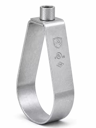 FM for Carbon Steel Pipe Clamp Sprinkler Hanger Loop Hanger Seismic Bracket 1/2"-12" Inch Black/Galvanized