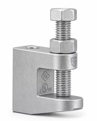 FM UL Approval Galvanized 3/8", 1/2", 5/8", 3/4" Beam Clamp Beam Clamp Seismic Bracket Pipe Hanger