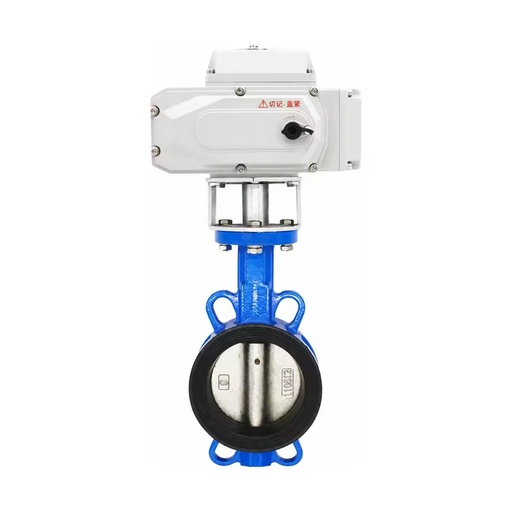 Ductile Cast Iron Wafer Electric Butterfly Valve 220V On/Off Type PN16 2 In-12 in D971X-16Q for Water Flow Control