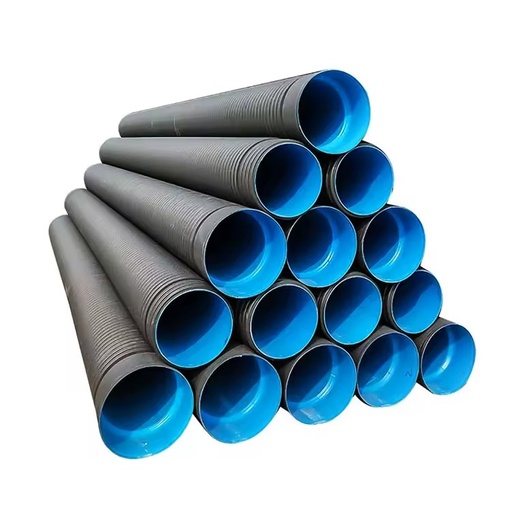 SN4 SN8 Hdpe Double Wall Corrugated Drainage Pipe Plastic Culvert Pipe for Sewer Drainage Farm Roads