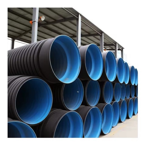 Polyethyle Hdpe Double Sn8 500mm 600mm 700mm 800mm Wall Corrugated Pe100 200mm Drainage Pipe Dwc Hdpe Plastic Culvert Pipe Price