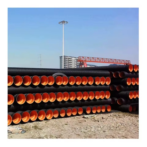 500mm 600mm Sn6 800mm Dn1000 1200mm Sn8 New Material Plastic HDPE Double Wall Sewage Corrugated Pipe 2500mm Price for Drainage