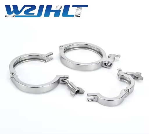 Heavy Duty Single Pin 304 Stainless Steel Polished Clamp LS Inch Measurement System Fold Type High Quality Commercial/Industrial