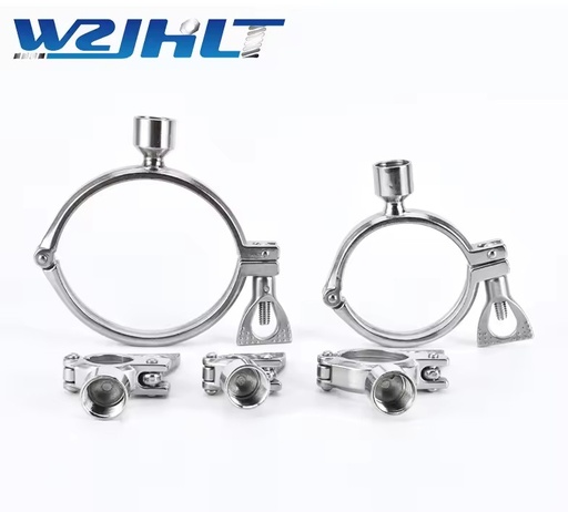304 Stainless Steel ISO Adjustable Inch Pipe Hanger Internal Thread Polished Industrial Applications Sanitary