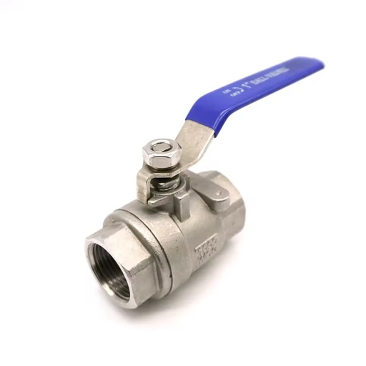 1000WOG Industrial 1 Pc Internal Thread Ball Valve Manual Stainless Steel 201/304/316 Corrosion-Resistant OEM High Temperature