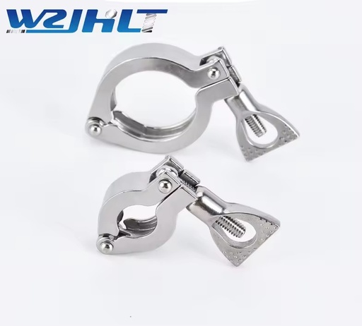 304 Stainless Steel NW-MK1 Bidirectional Locking Single Pin Vacuum Fitting Clamp ISO-KF Compatibility Inch Measurement System
