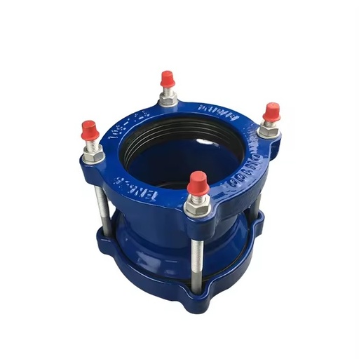 Ductile Iron Wide Range 4'' Flexible Joint Universal Coupling for Steel DI CI PE PVC Pipe PN10/PN16 Blue
