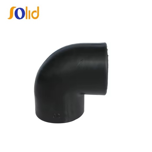 Black Plastic Pipe Fitting Bend PE100/HDPE/PE Socket Butt Fusion 90 Degree Elbow ISO/GB Standard