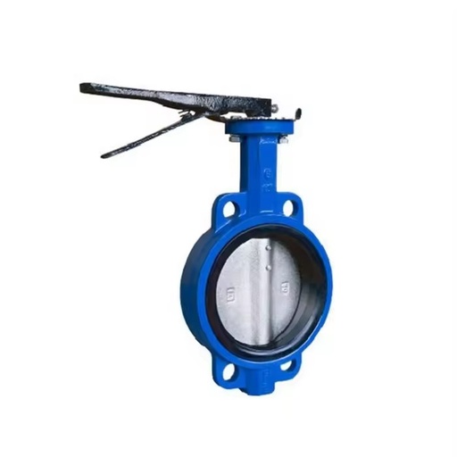 Manual Cast Iron Wafer Butterfly Valve With Flexible Flange End