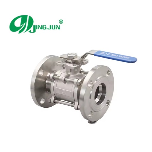 3PC Flanged Stainless Steel 304 316 Mounting Type Ball Valve for Water Oil Gas with Manual / Pneumatic / Electric Operation