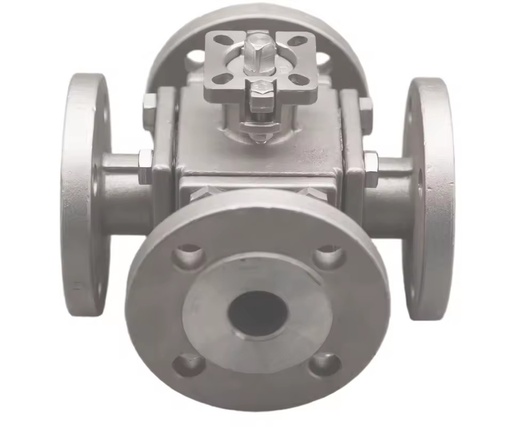 Four Way Flanged Stainless Steel 304/316 Ball Float Valve High Mounting Pad | Manual Water Flow Control 1000L/H PN40 OEM