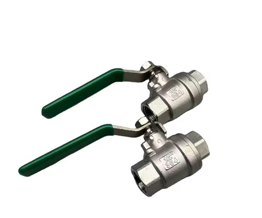 Manual Two-Piece Stainless Steel Ball Valve for Water OEM Customizable High Temperature Applications