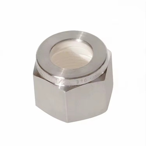 1/2 Inch Stainless Steel SS316 High Pressure Zinc Plated Tube Nuts Double Ferrules/Twin Ferrules Pipe Fittings