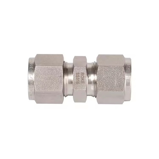 Type Carbon Steel Compression Double Ferrules Union Tube Fittings High Pressure UNF/UNC Thread Forged Zinc Plated for