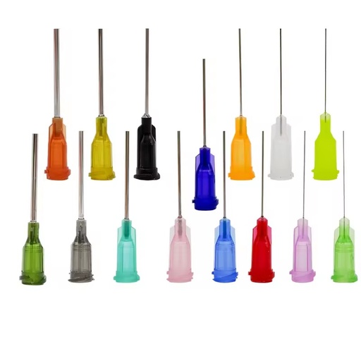 Xuanhui R 1000Pieces 50MM Factory Direct Sale Plastic Steel Screw Mouth Syringe Dispenser Needle Luer Dispensing Blunt Needle