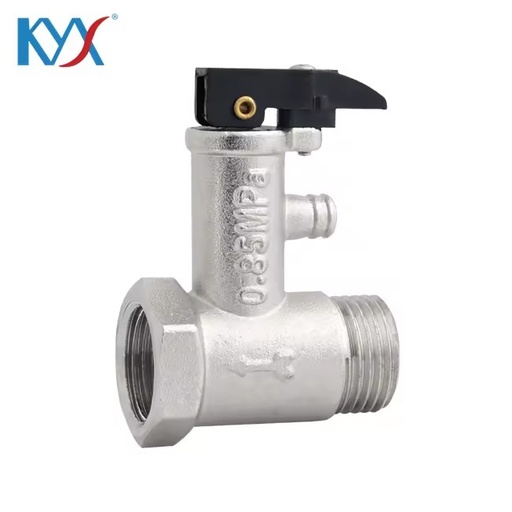 BSP NPT 1/2"-3/4" Gas & Water Compatible Brass Water Heater Safety Relief Valve