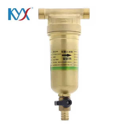 Family Removing Sediment Brass Washable Household Pre-Filtration Water Purification System