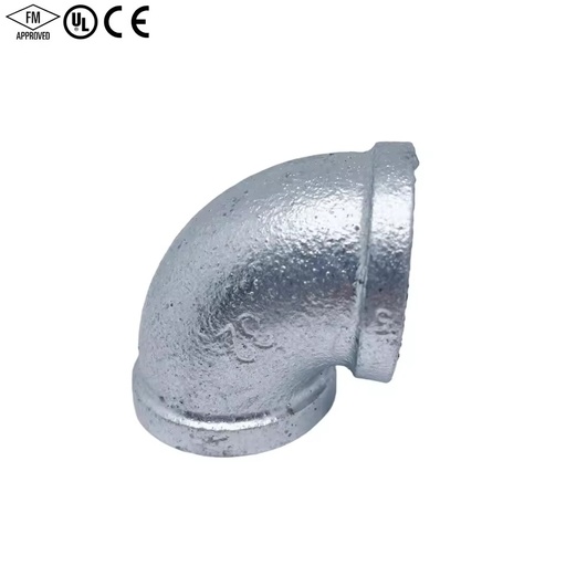 Zinc Plated Female NPT Threaded High Pressure 90 Degree Elbow Corrosion Resistant Pipe Fitting for HVAC & Water Systems
