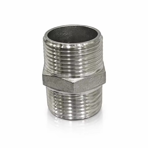Reducing Hex Nipple 3/4" X 1/2" Threaded BSPT/BSPP/NPT Stainless Steel Low Pressure Pipe Fittings