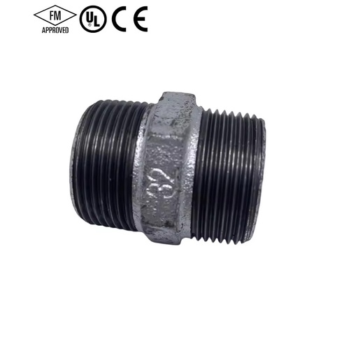 Industrial Female Threaded Galvanized Malleable Iron Pipe Fittings Tee Elbow Cross Cap Union for Gas Water Oil Pipeline EN10242