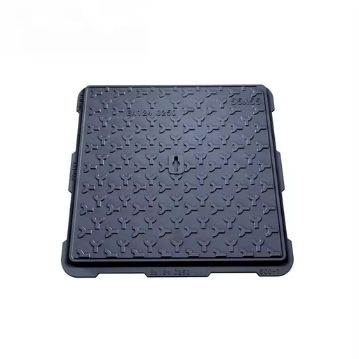 EN124 Ductile Iron Black Bitumen Coated Manhole Cover for Municipal Construction Welding 30-50 Year Longevity OEM Available