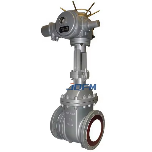 Z941TC JQFM Electric Ceramic Gate Valve DN25-DN800 PN10-PN40 Flange Connection for Slurry Desulfurization Chemical Corrosive